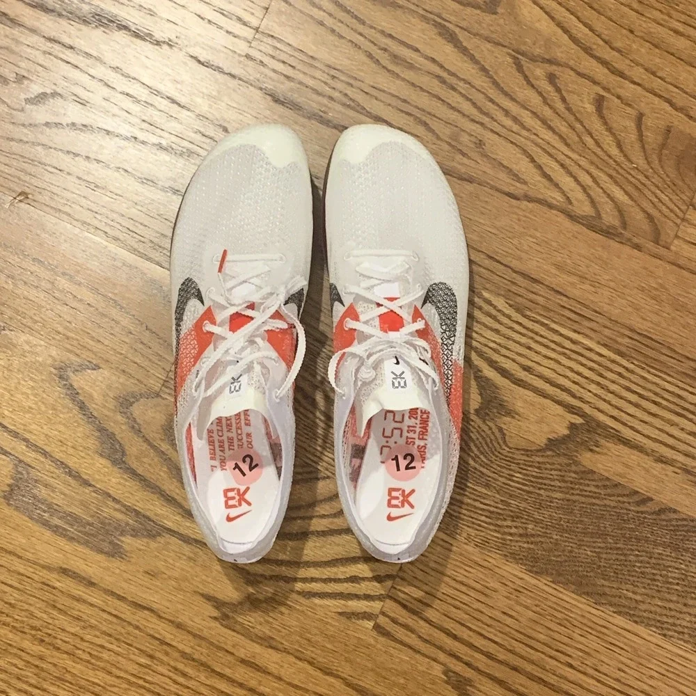 Nike Air Zoom Red White Victory EK Eliud Kipchoge Spikes Mens Size 12 FJ0668-100
